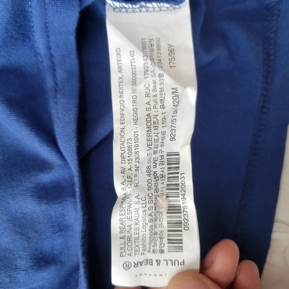 Pull&Bear Empty Ocean Tank Top M Euc Blue And Whi… - image 6